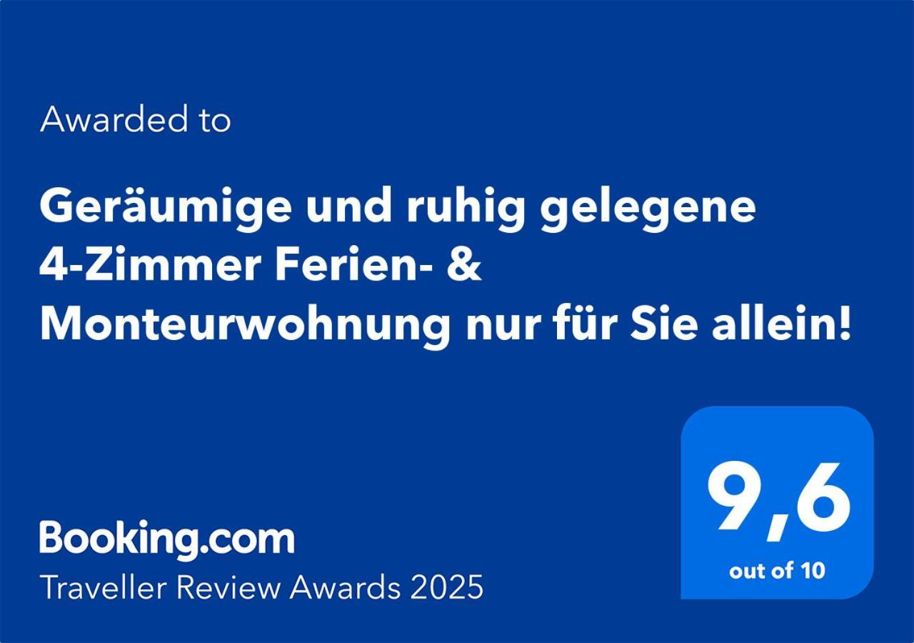 4 Zimmer Geraeumige Und Ruhig Gelegene Ferien- Und Monteurwohnung Nur Fuer Sie Allein Aujvari Vermietungen Spiegelberg 外观 照片
